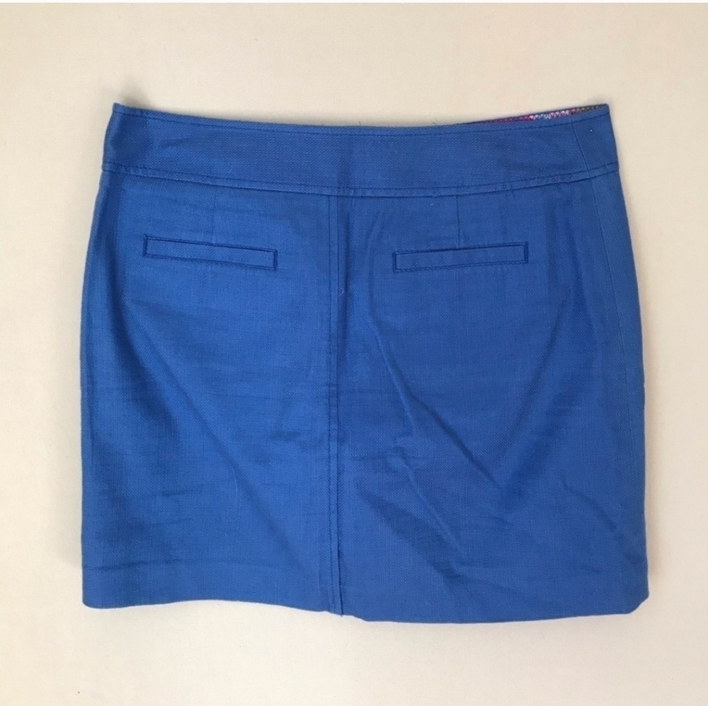 Lilly Pulitzer blue mini skirt size 2 with pockets - Picture 3 of 3